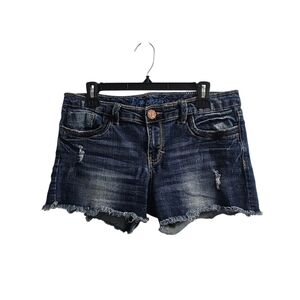 Ariya Vintage y2k Distressed Jean Shorts Size 11/12 Low Rise